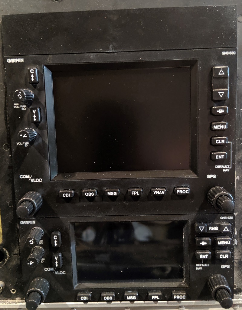 Laser cut and 3D printed Garmin GNS-430 and GNS-530 units
